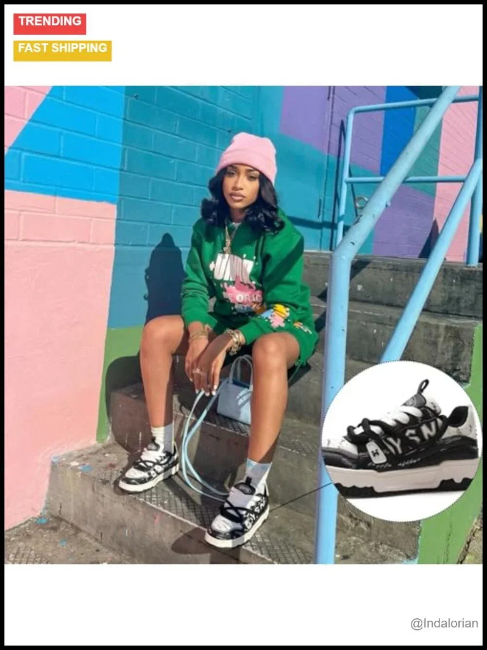 Faux Leather Chunky Platform Sneakers Unisex Walking Skate Shoes